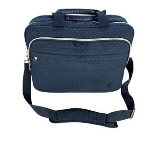 BAGSMART Quilted Laptop Bag Black Gold Briefcase Messenger Commuter Office Siren